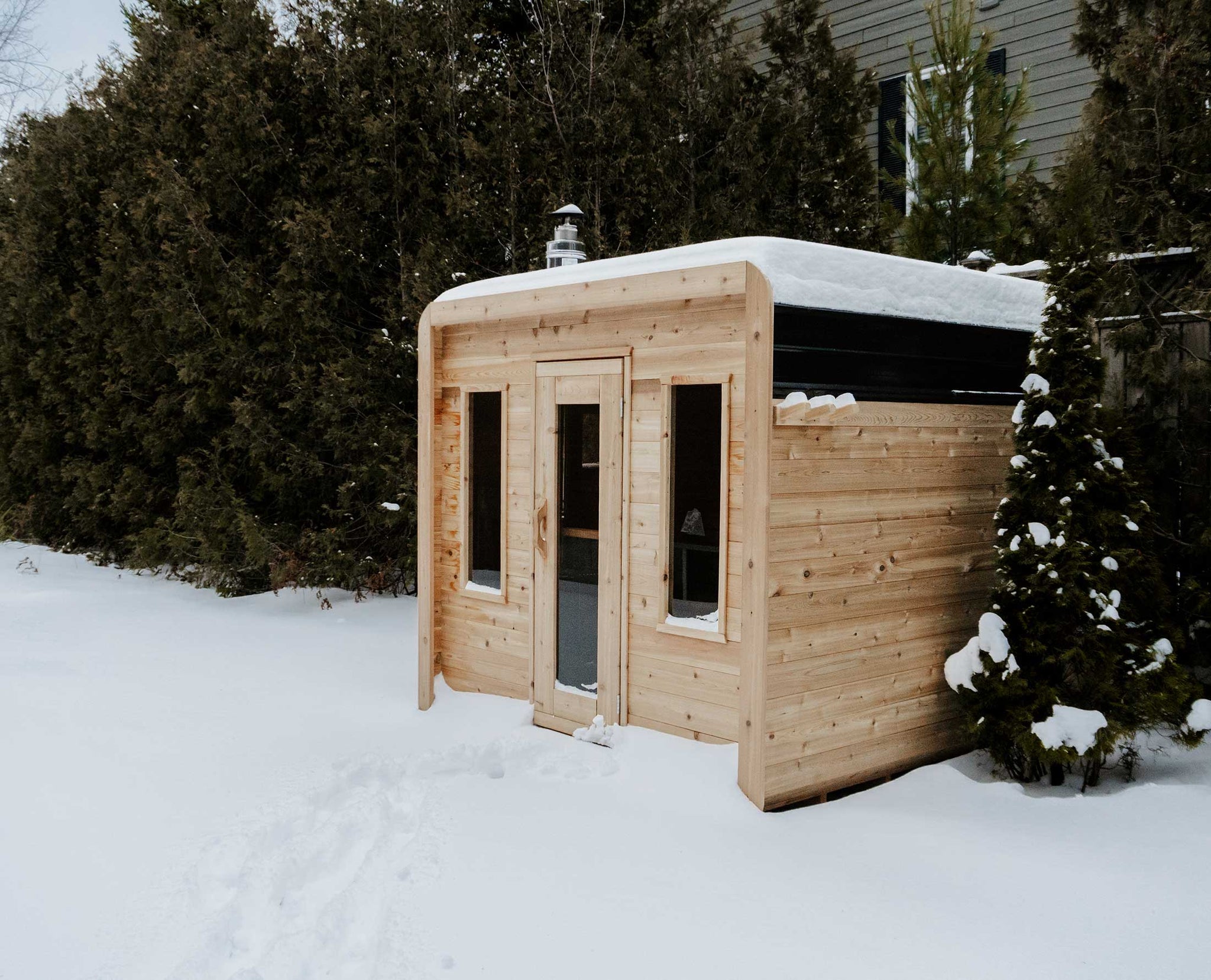 6' Premium Red Cedar Cube Sauna - Northern Leisure