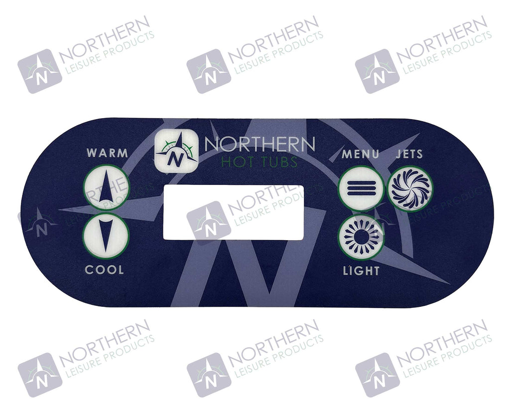 TP 500S Hot Tub Topside Control Overlay - Northern Leisure Products