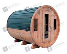 6' Red Cedar Barrel Sauna