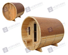 8' Premium Cedar Barrel Sauna